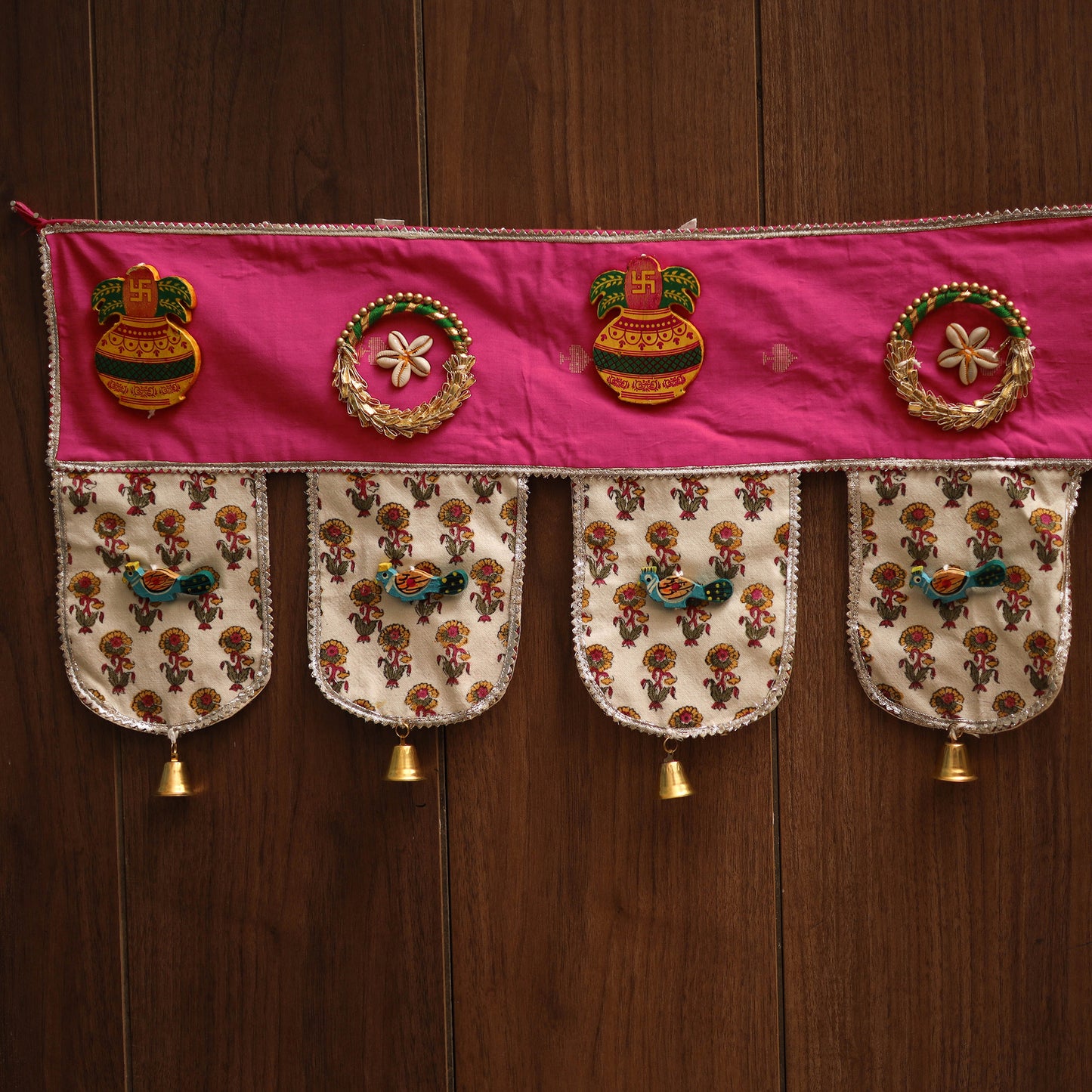 Handmade fabric toran for festive decor 101 - handcrafted