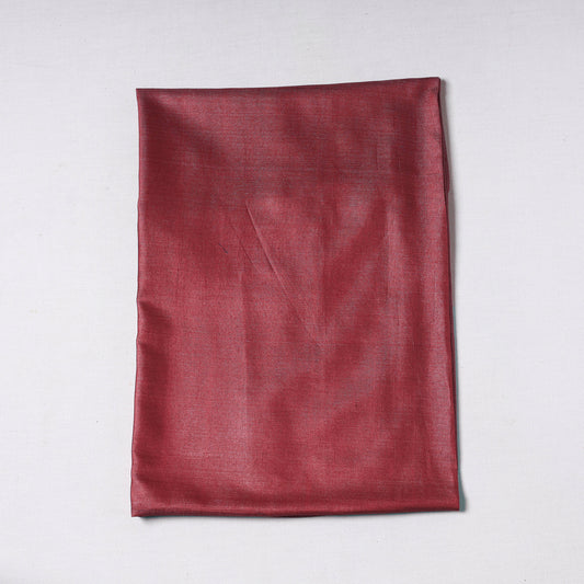 Maroon - Vidarbha Handloom Pure Tussar x Katia Silk Precut Fabric (1 meter) 46