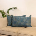 Set of 2 Akola Hand Block Print Pillow Covers 101