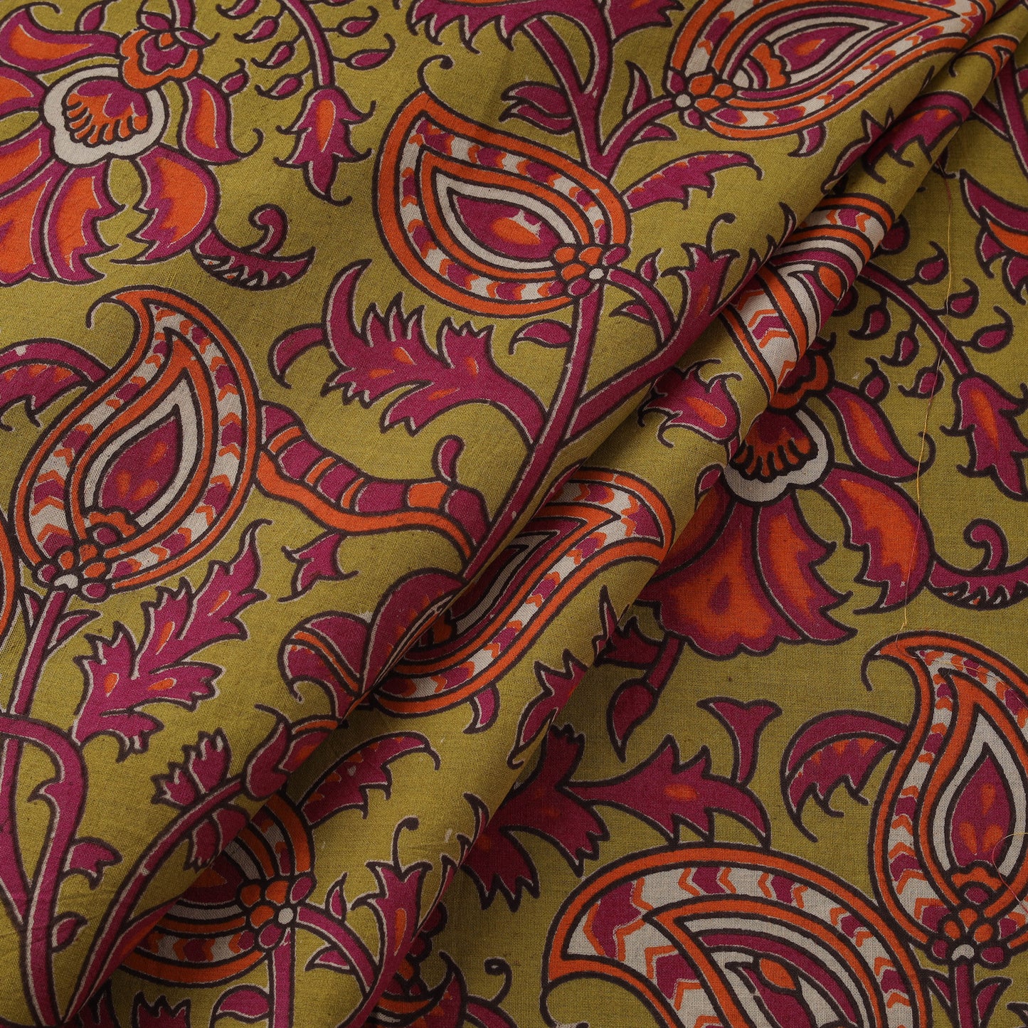 Kalamkari Printed Cotton Fabric 12