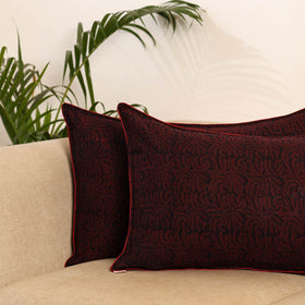 Set of 2 Akola Hand Block Print Pillow Covers 102