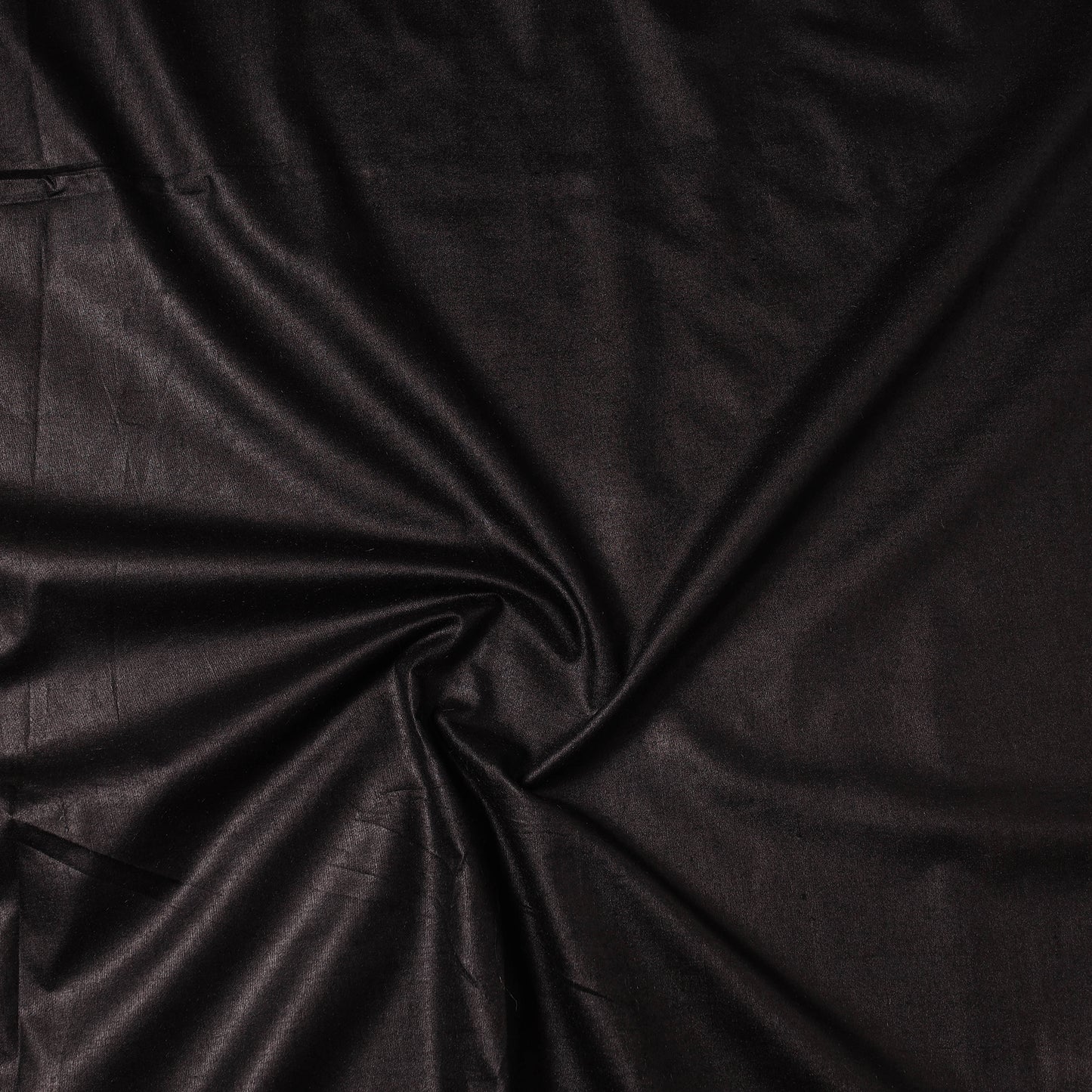 Black - Vidarbha Handloom Pure Tussar x Katia Silk Precut Fabric (1.8 meter) 48