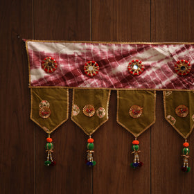 Handmade fabric toran for festive decor 104 - handcrafted