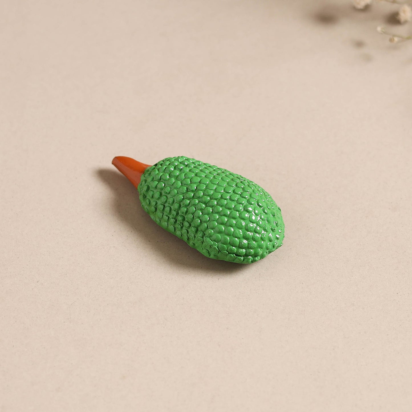 Jackfruit - handpainted terracotta magnet 13 - handcrafted