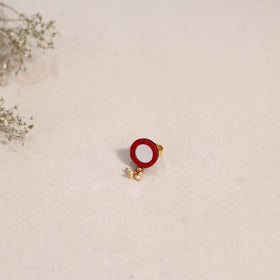 Handmade mirror work ring 70 - handcrafted