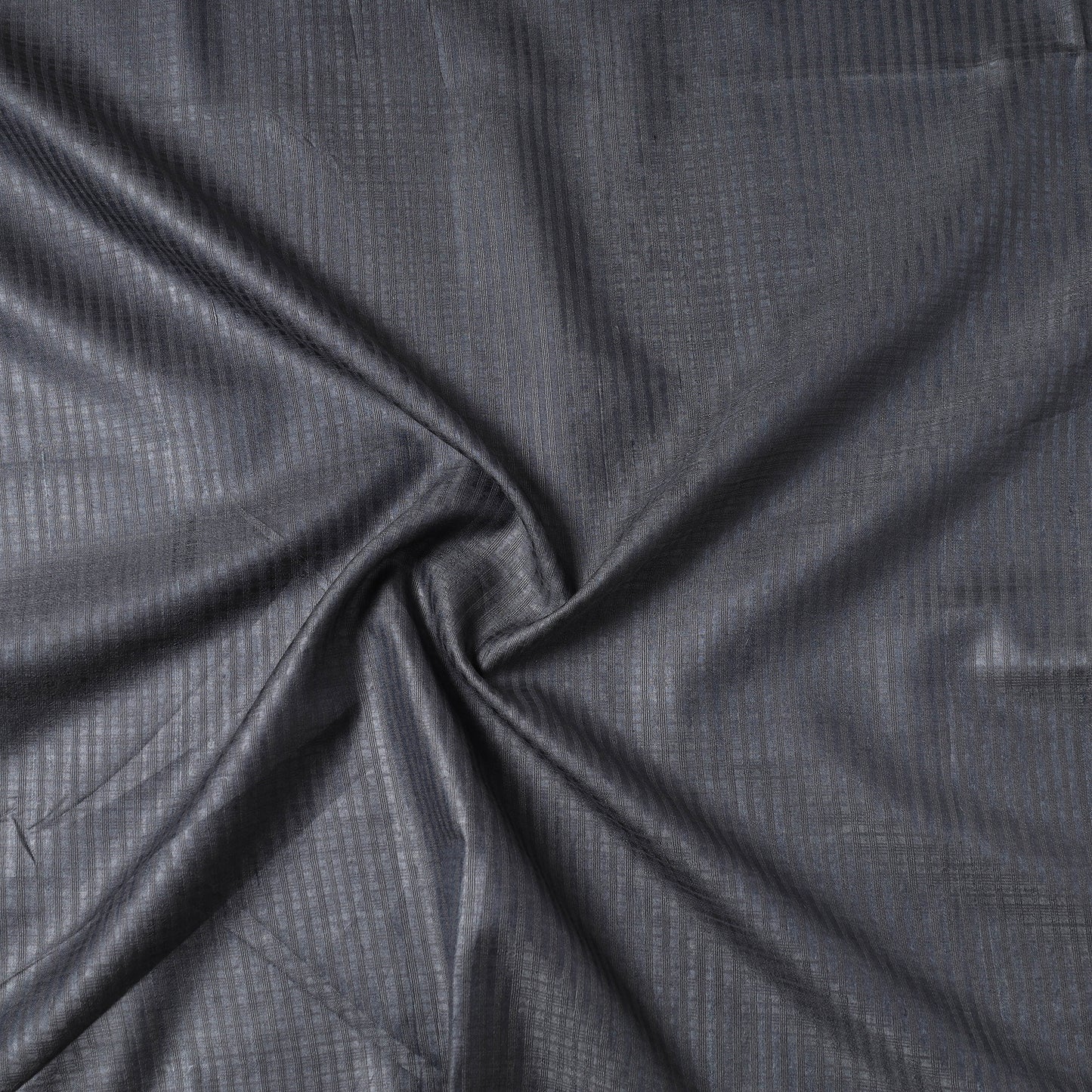 Grey - Vidarbha Handloom Pure Tussar x Katia Silk Precut Fabric (1 meter) 49