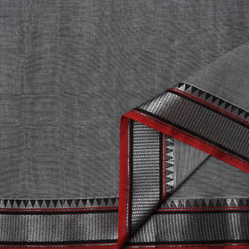 Dharwad Cotton Plain Fabric with Zari Border 22
