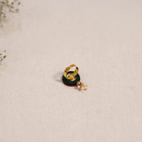 Handmade mirror work ring 70 - handcrafted