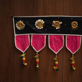 Handmade fabric toran for festive decor 105 - handcrafted