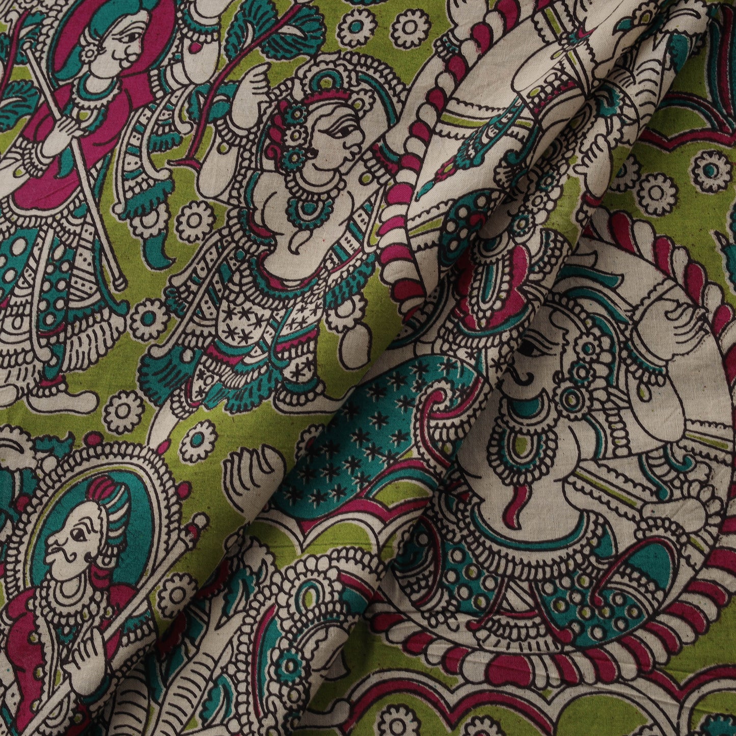 Kalamkari Printed Cotton Fabric 15