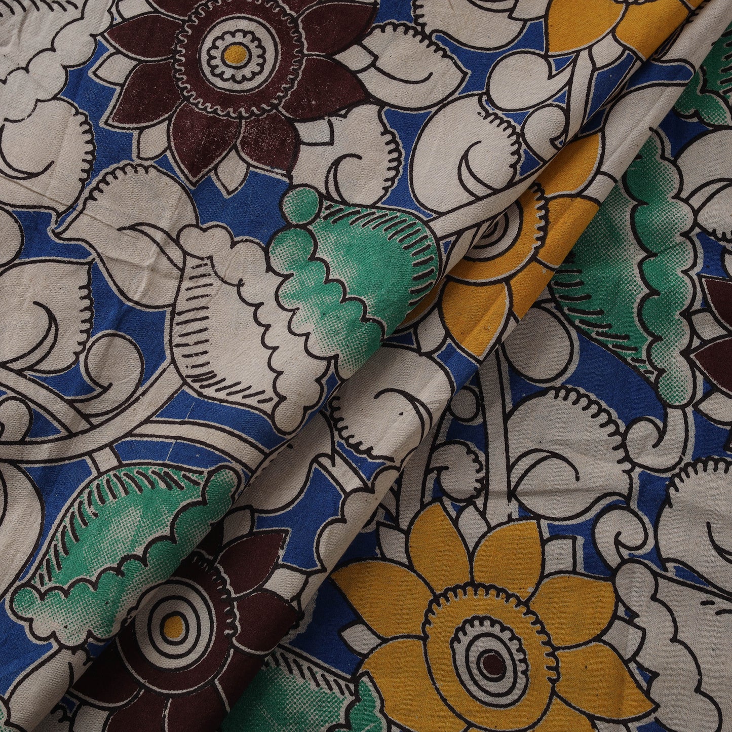 Kalamkari Printed Cotton Fabric 16
