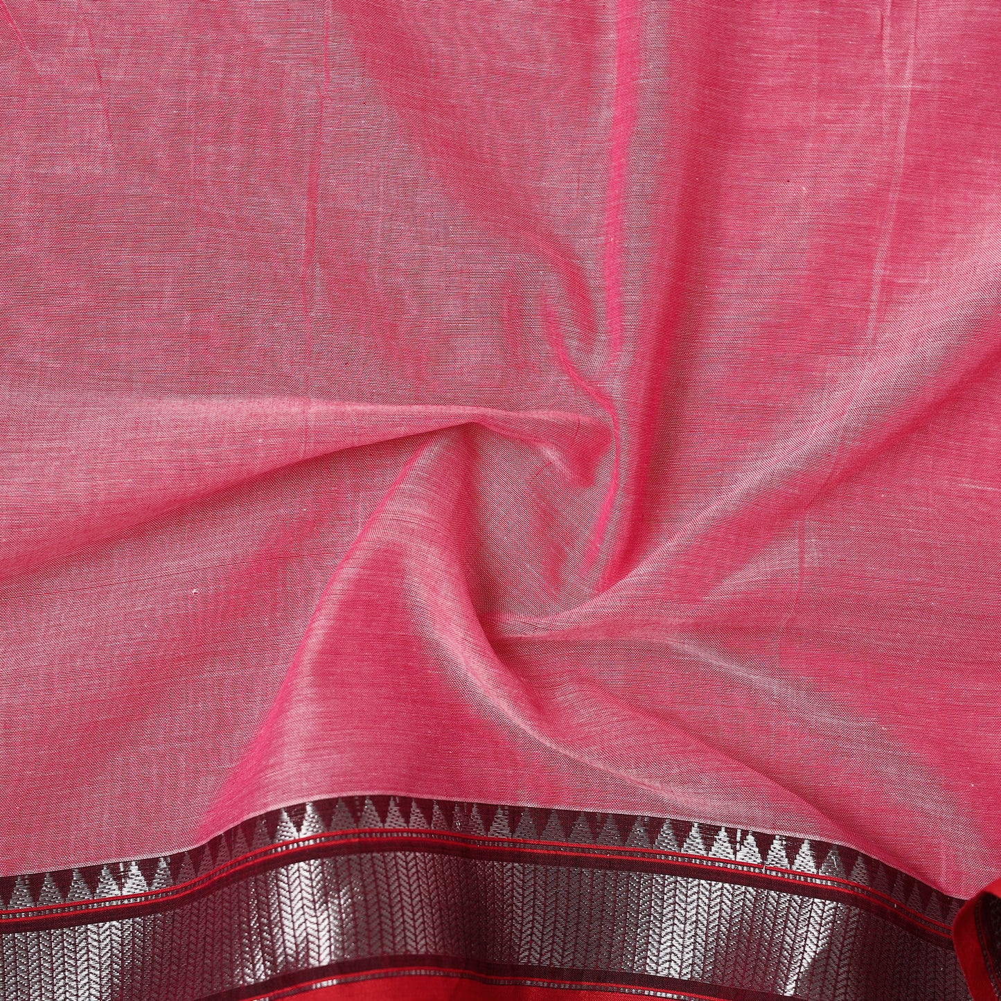 Dharwad Cotton Plain Fabric with Zari Border 23