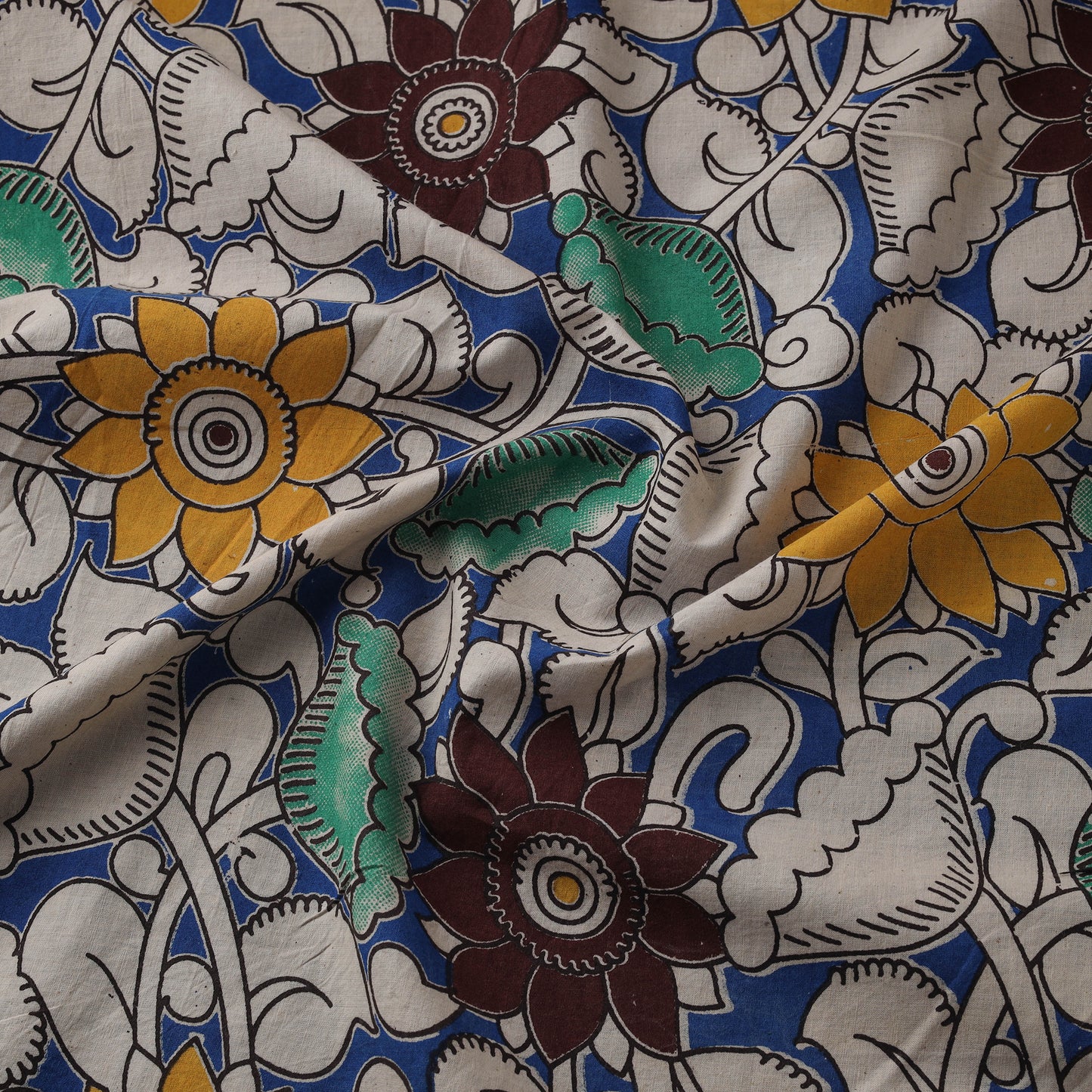 Kalamkari Printed Cotton Fabric 16