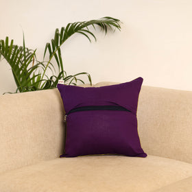 Purple - Pochampally Ikat Cushion Cover 01