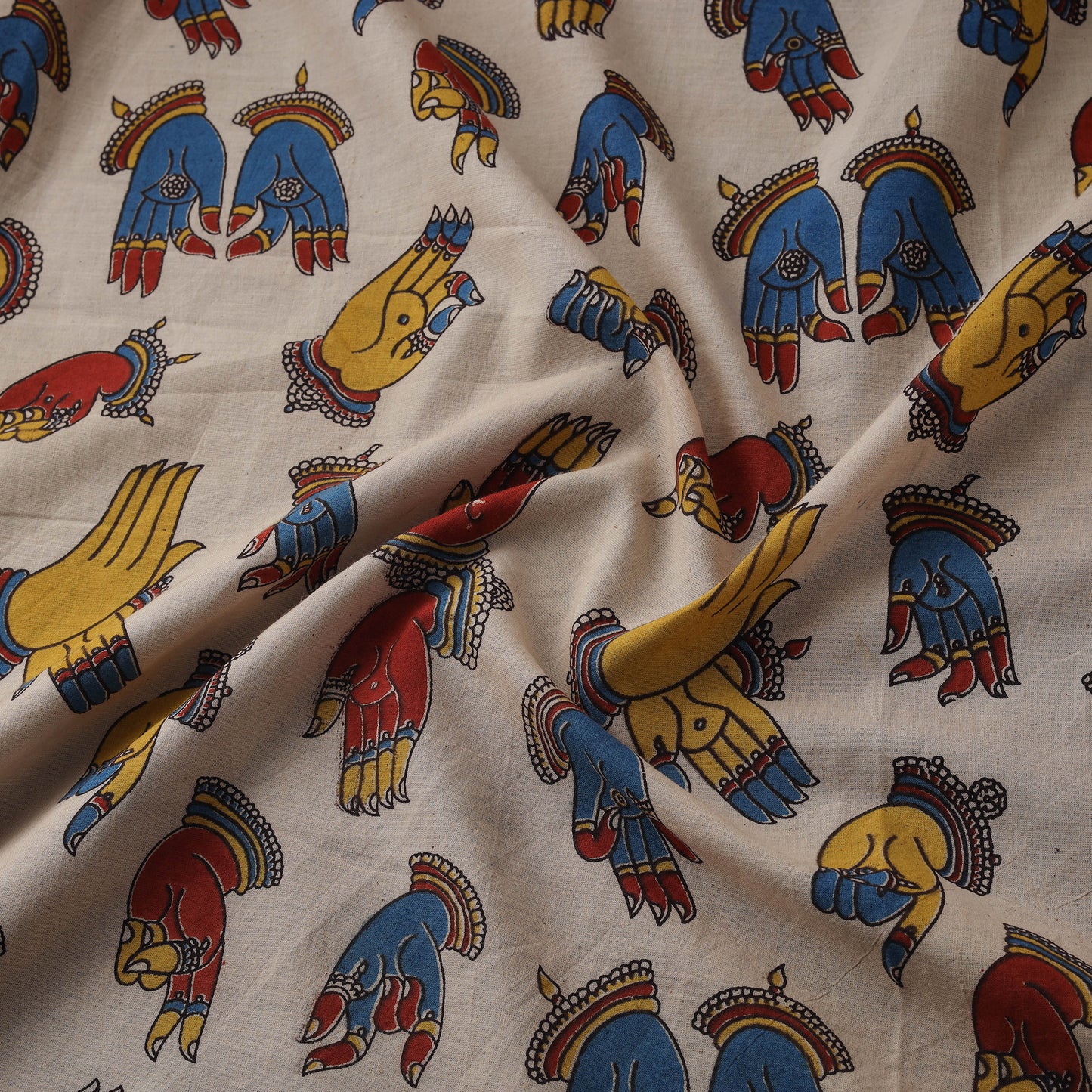 Kalamkari Printed Cotton Fabric 17
