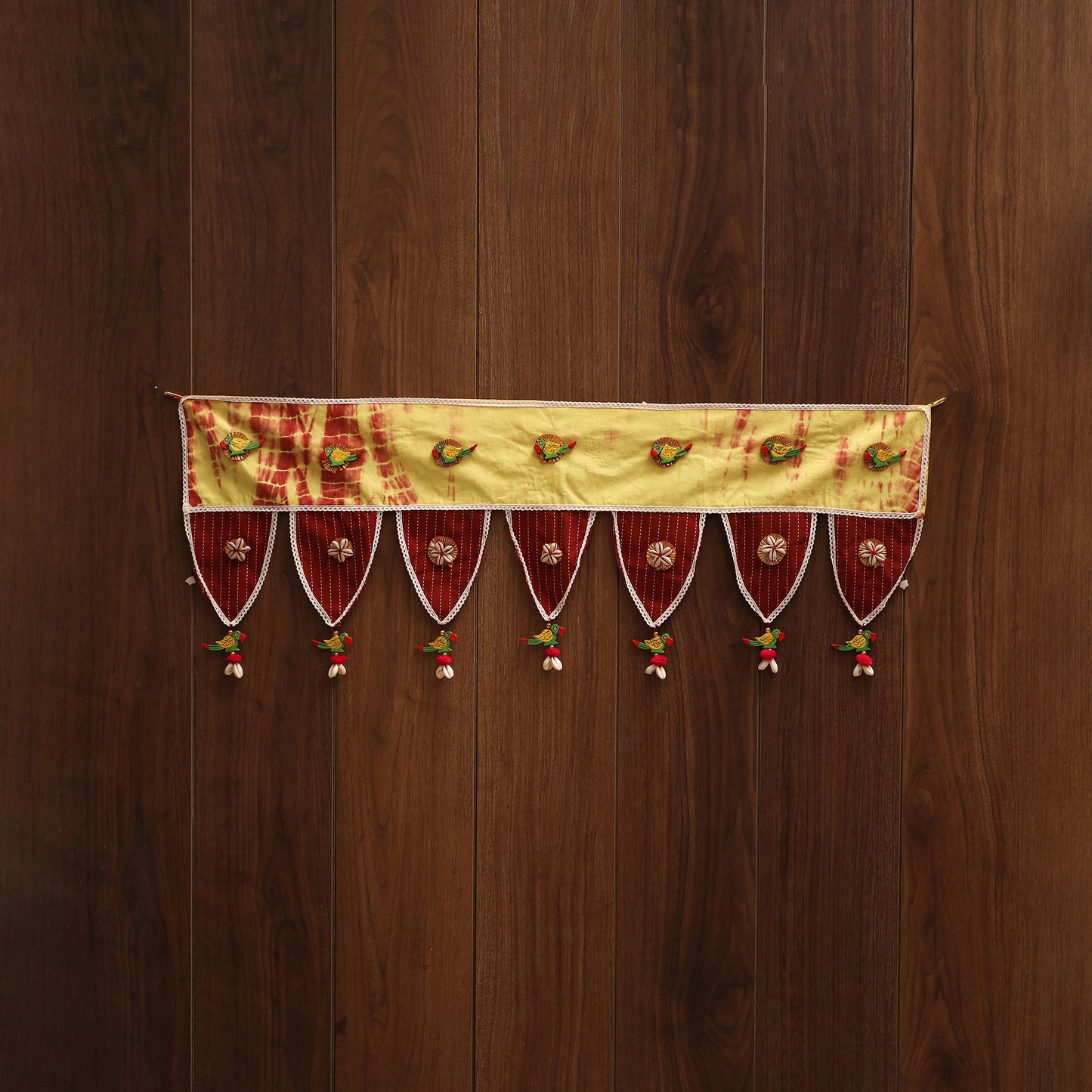 Handmade fabric toran for festive decor 109 - handcrafted