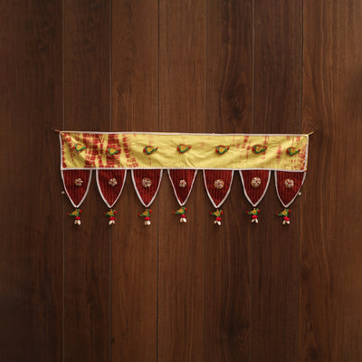 Handmade fabric toran for festive decor 109 - handcrafted