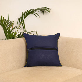 Blue - Pochampally Ikat Cushion Cover 02