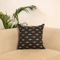 Black - Pochampally Ikat Cushion Cover 03