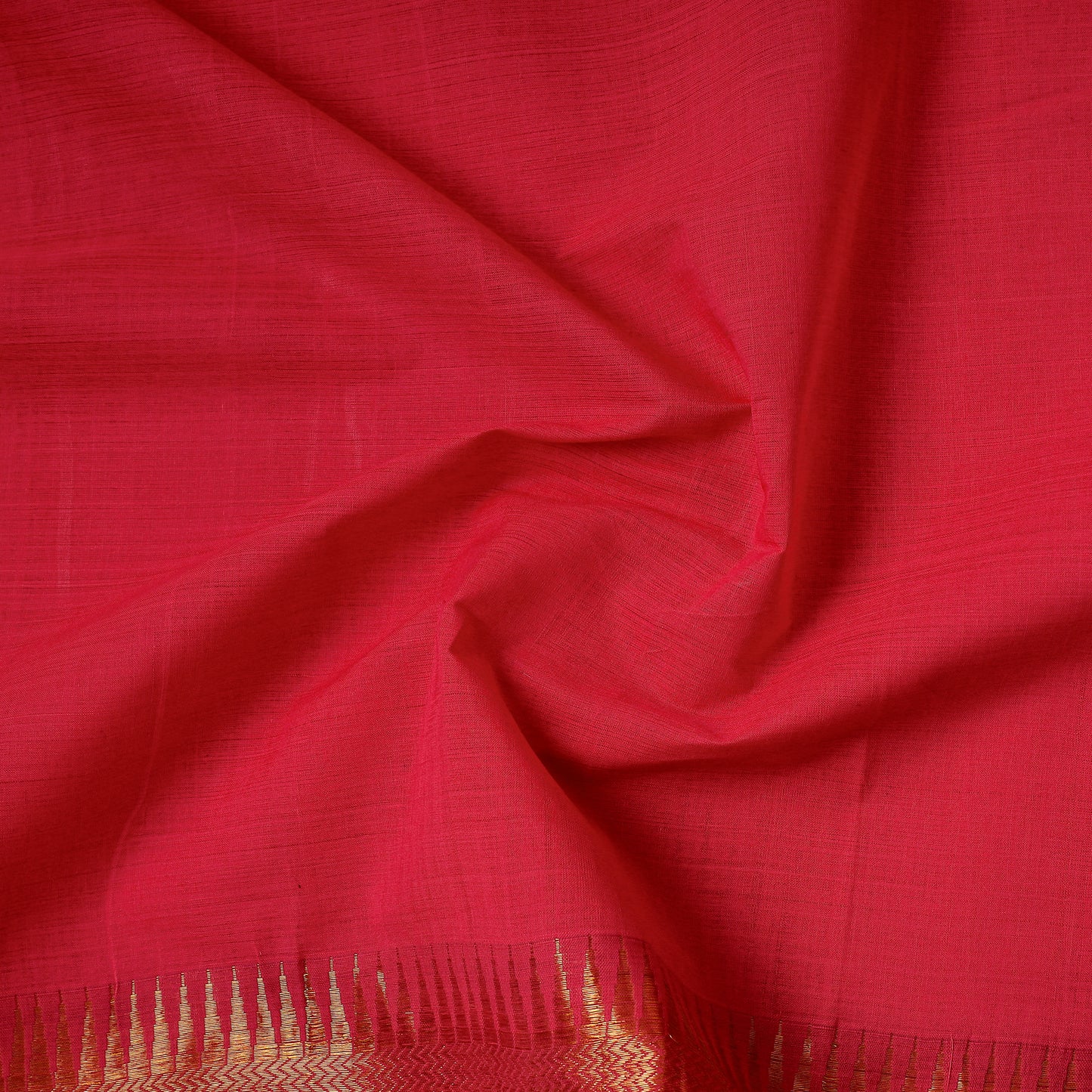 Pink - Traditional Maheshwari Silk Handloom Precut Fabric (1.5 Meter)