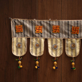 Handmade fabric toran for festive decor 110 - handcrafted