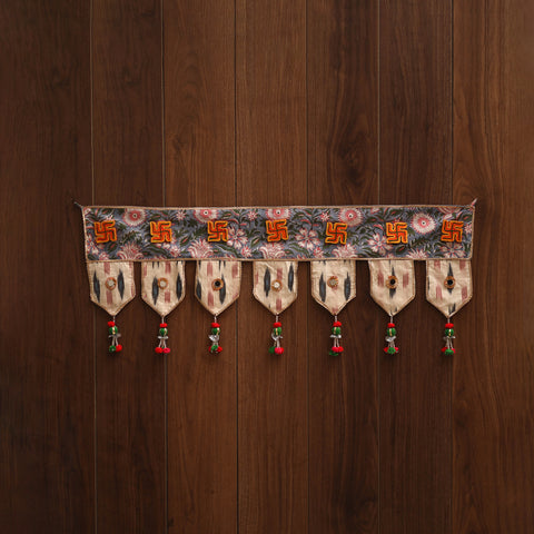 Handmade fabric toran for festive decor 111 - handcrafted