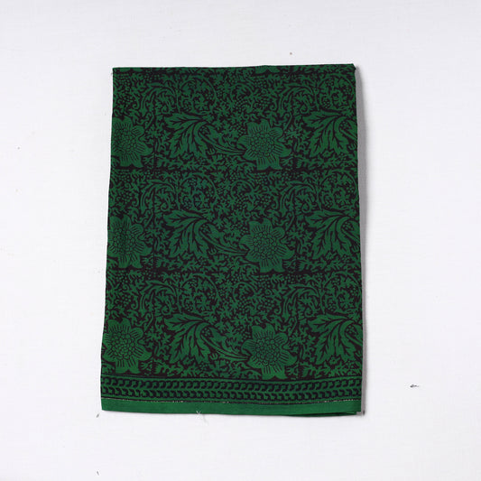 Green - Bagh Block Printed Cotton Precut Fabric (0.8 meter) 57