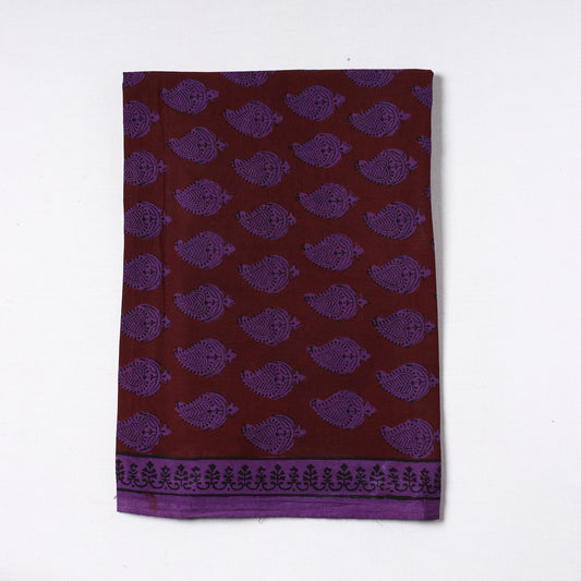 Red - Bagh Block Printed Cotton Precut Fabric (1.2 meter) 59