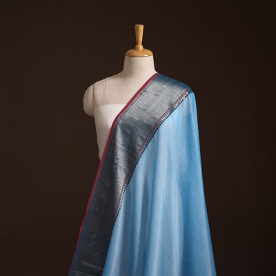 Dharwad Cotton Plain Fabric with Zari Border 20