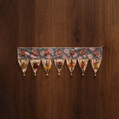 Handmade fabric toran for festive decor 113 - handcrafted