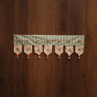 Handmade fabric toran for festive decor 114 - handcrafted