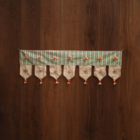 Handmade fabric toran for festive decor 114 - handcrafted