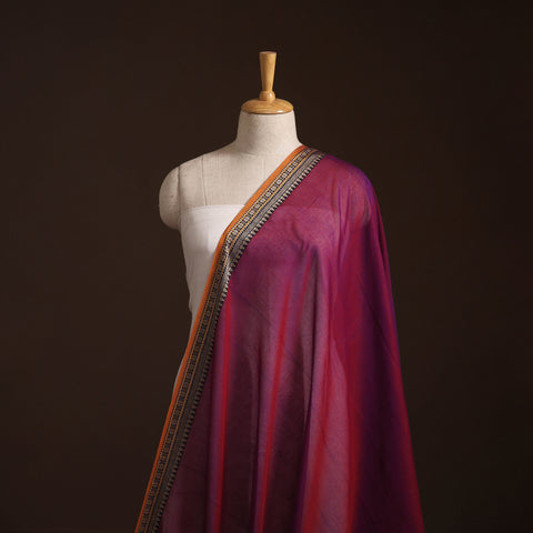 Dharwad Cotton Plain Fabric with Thread Border 15