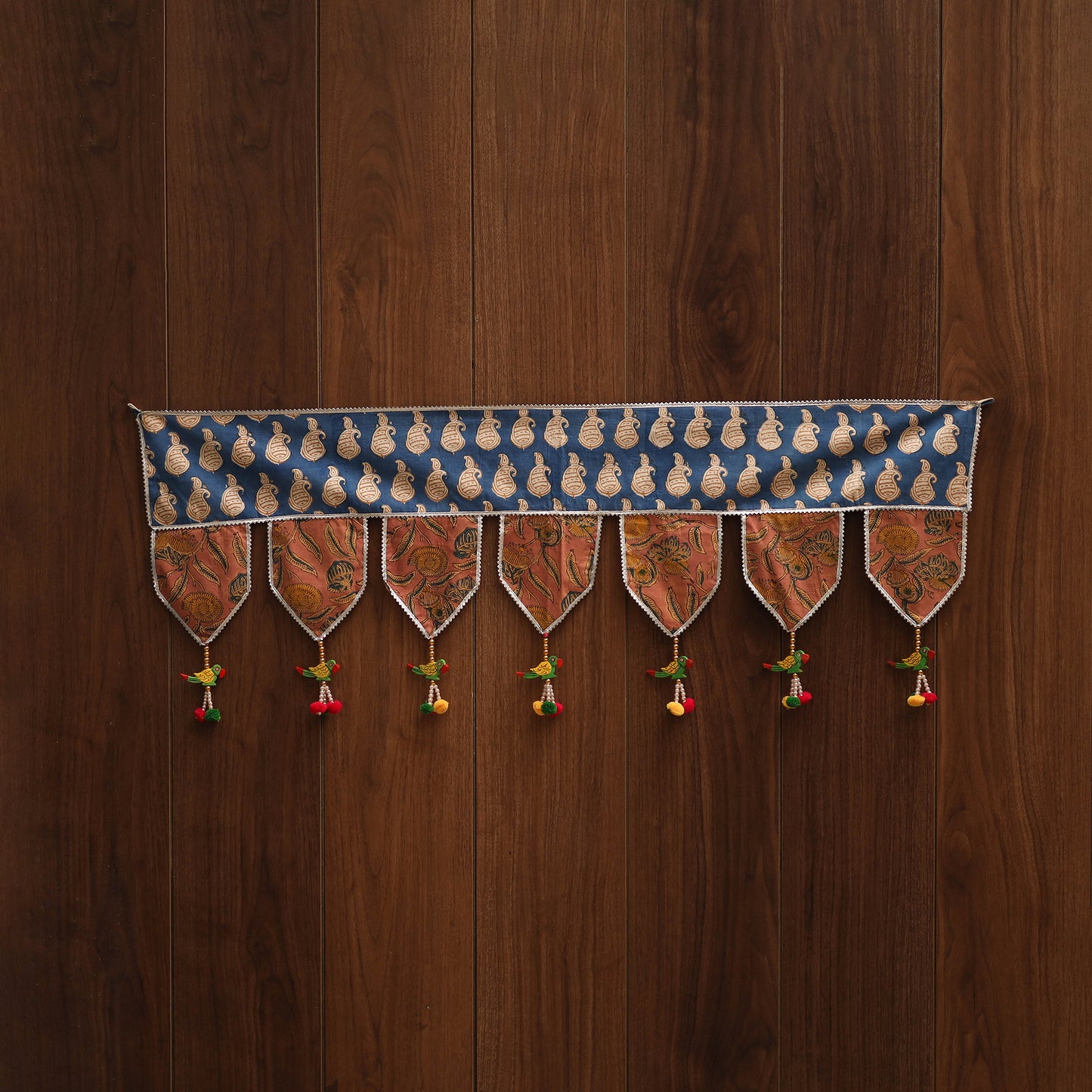 Handmade fabric toran for festive decor 115 - handcrafted