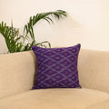 Purple - Pochampally Ikat Cushion Cover 13