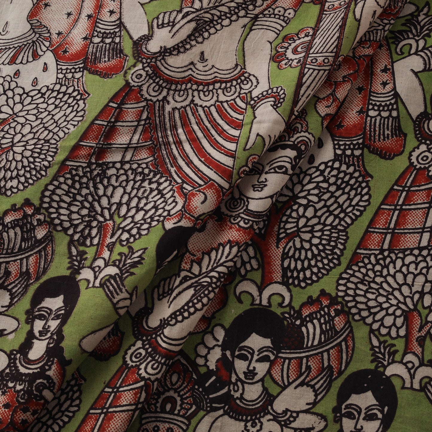 Kalamkari Printed Cotton Fabric 29