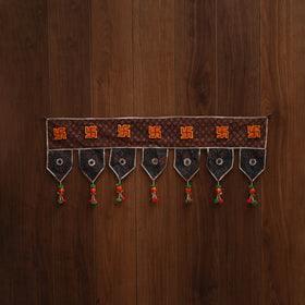 Handmade fabric toran for festive decor 118 - handcrafted