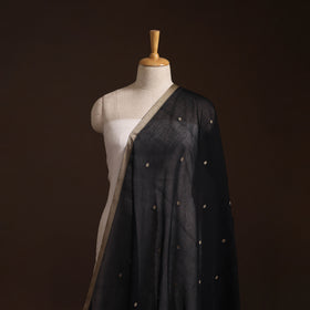 Dharwad Cotton Buti Plain Fabric with Thread Border 05