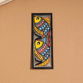 Madhubani handpainted bookmark (7 x 2 in) 09 - handcrafted