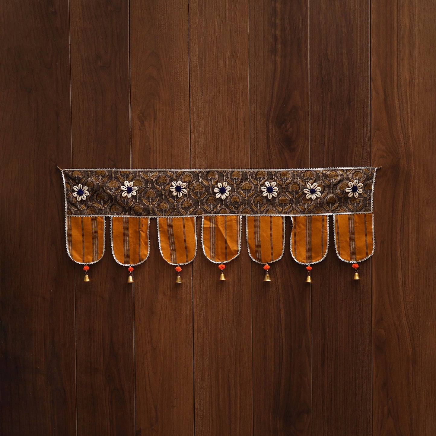 Handmade fabric toran for festive decor 119 - handcrafted