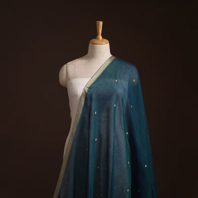 Dharwad Cotton Buti Plain Fabric with Thread Border 02
