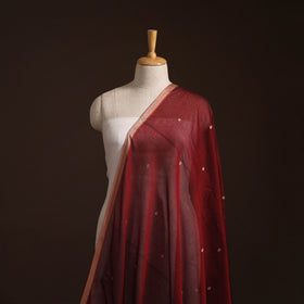 Dharwad Cotton Buti Plain Fabric with Thread Border 01