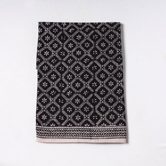 Black - Bagh Block Printed Cotton Precut Fabric (1.6 meter) 69