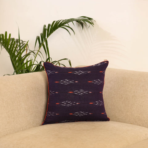Purple - Pochampally Ikat Cushion Cover 15