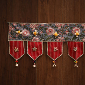 Handmade fabric toran for festive decor 120 - handcrafted