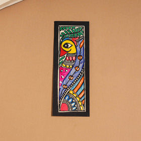 Madhubani handpainted bookmark (7 x 2 in) 19 - handcrafted