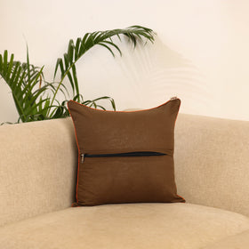 Brown - Pochampally Ikat Cushion Cover 20