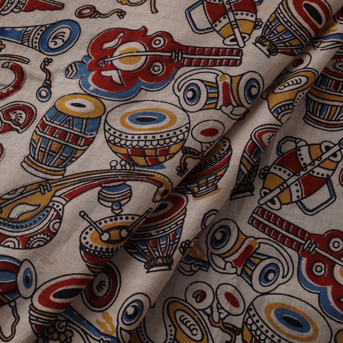 Kalamkari Printed Cotton Fabric 37