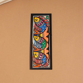 Madhubani handpainted bookmark (7 x 2 in) 22 - handcrafted