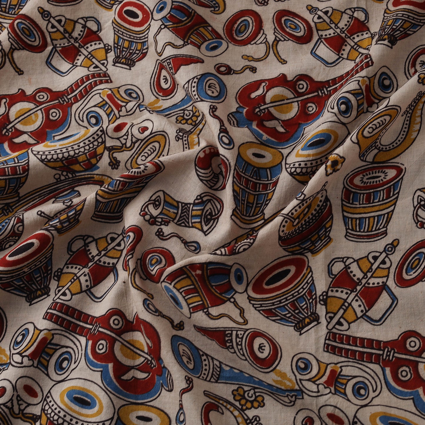 Kalamkari Printed Cotton Fabric 37